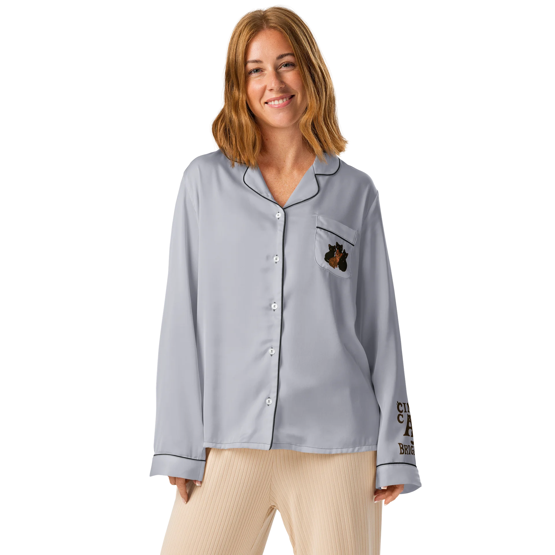 cat brigade Women's Pajama Top product image (1)
