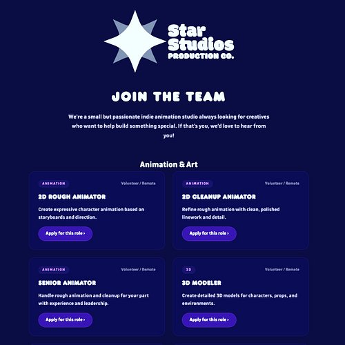 New roles have been added to our site!
You can now access more roles, such as:
3D Animator, 2D Rigger, 3D Modeler, Producer, ...