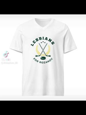 We watched and we’re hooked!!! Lesbians For Rozanov! Get it now at Gather and Wear!! https://gatherandwear.com/products/lesbians-for-rozanov #rozanov #hockey #heatedrivalry #love #gay  #lesbiansoftiktok 