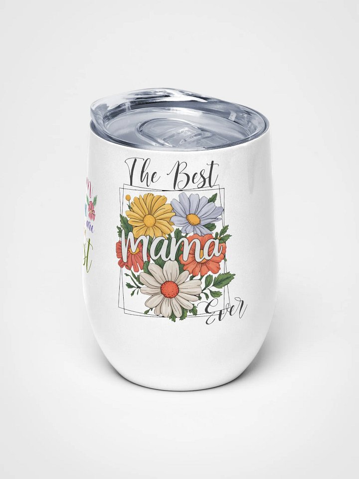 Floral Mama Wine Tumbler product image (1)