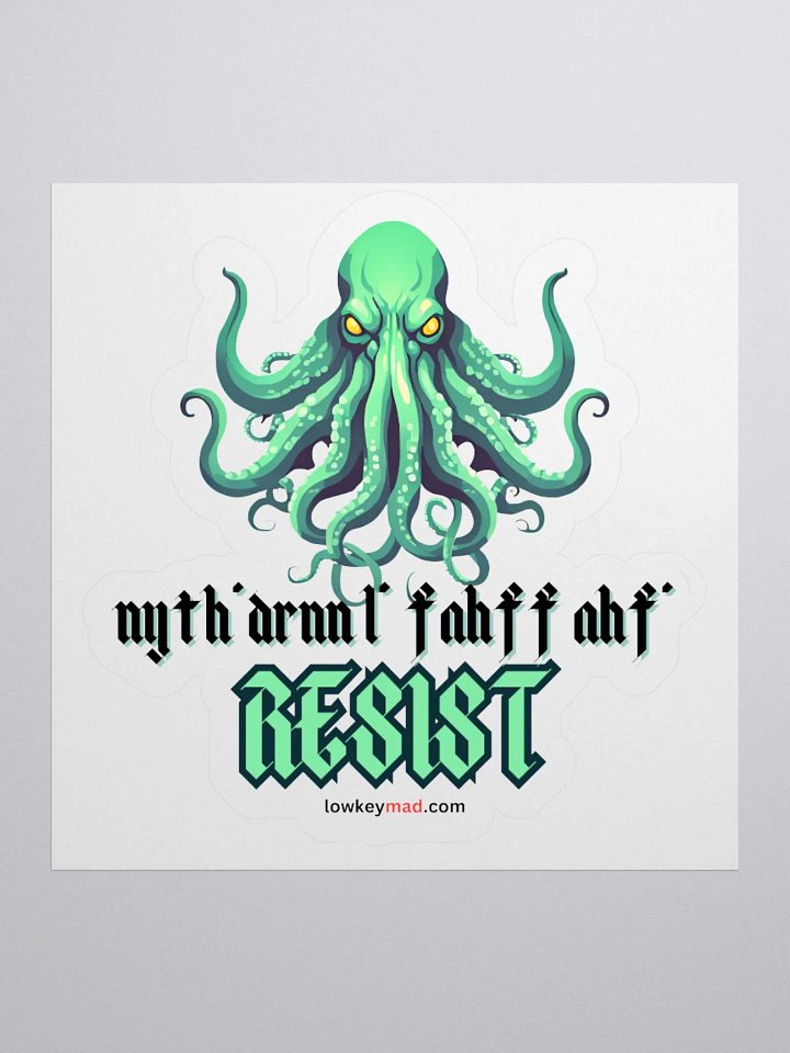 Cthulhu Resists Sticker product image (1)