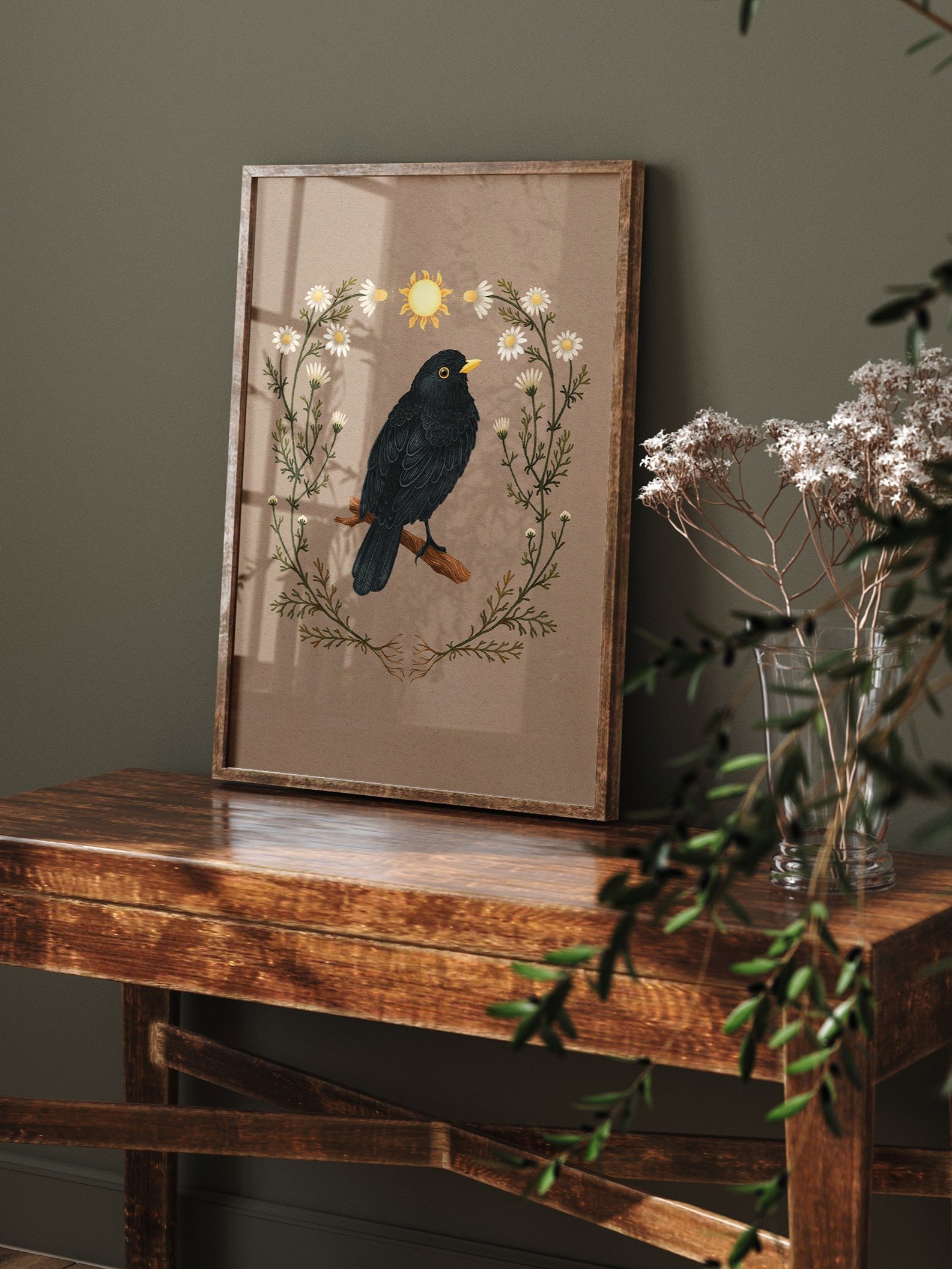 Blackbird Art Print, Pagan Décor product image (5)