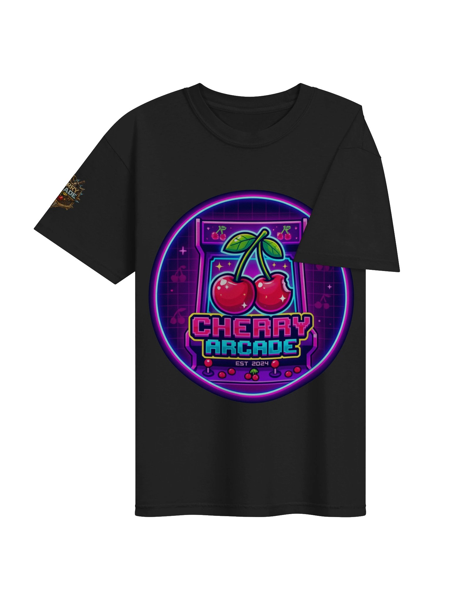 Cherry Arcade Neon Logo Tee product image (4)