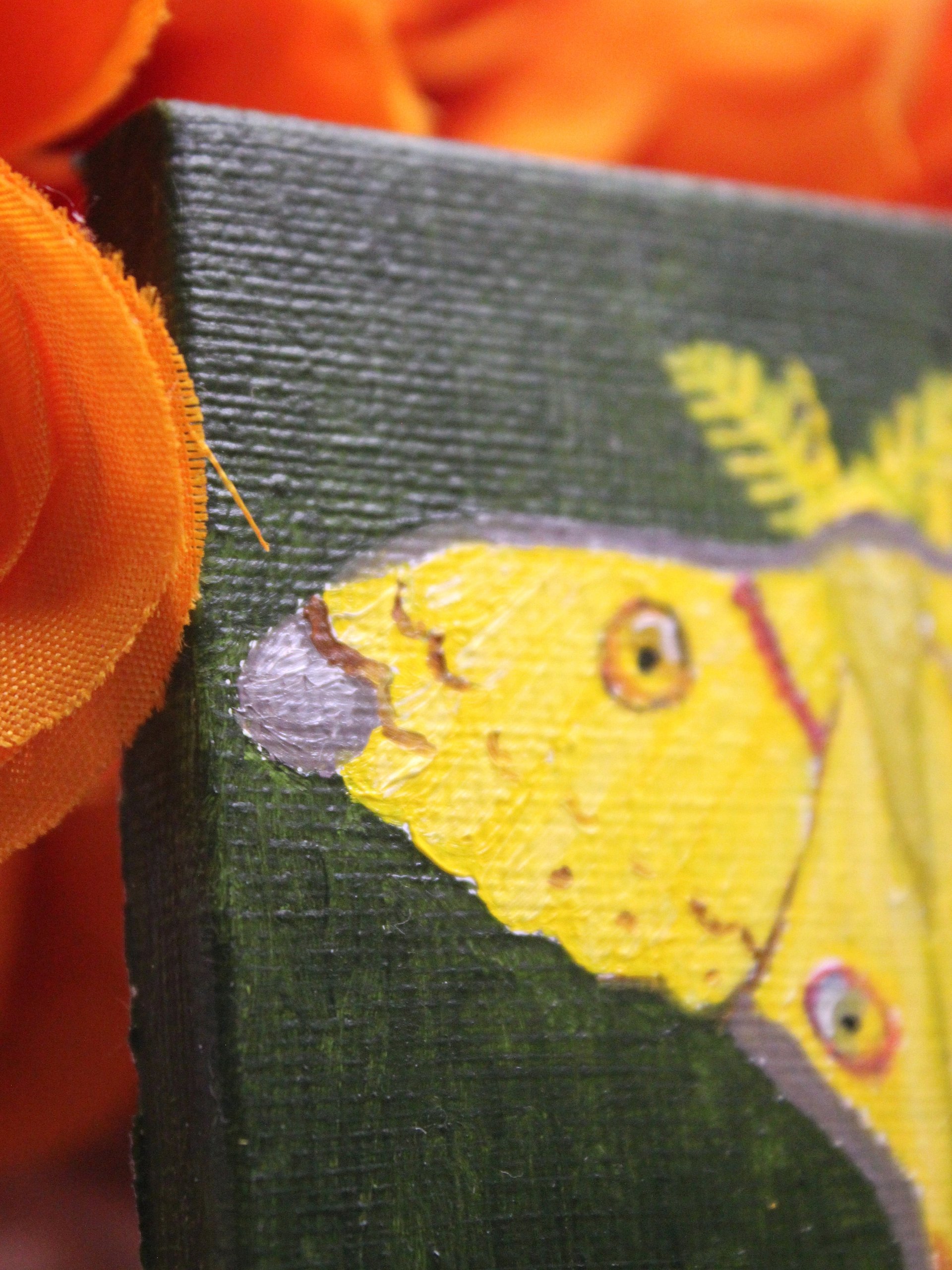 Comet Moth Mini Oil Painting product image (3)