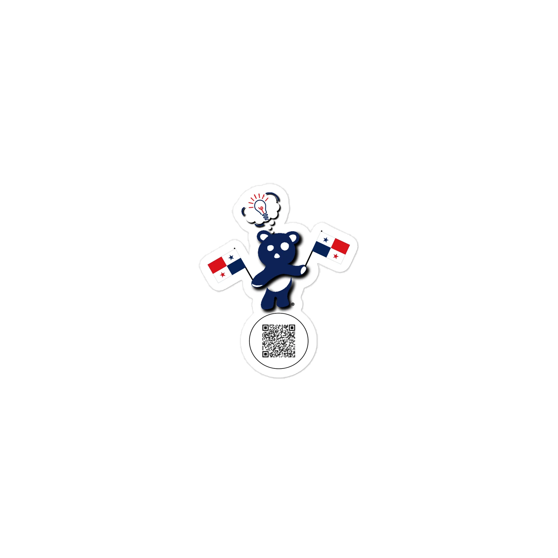 Panama — Country Bear Sticker | BehrBrained Media product image (1)