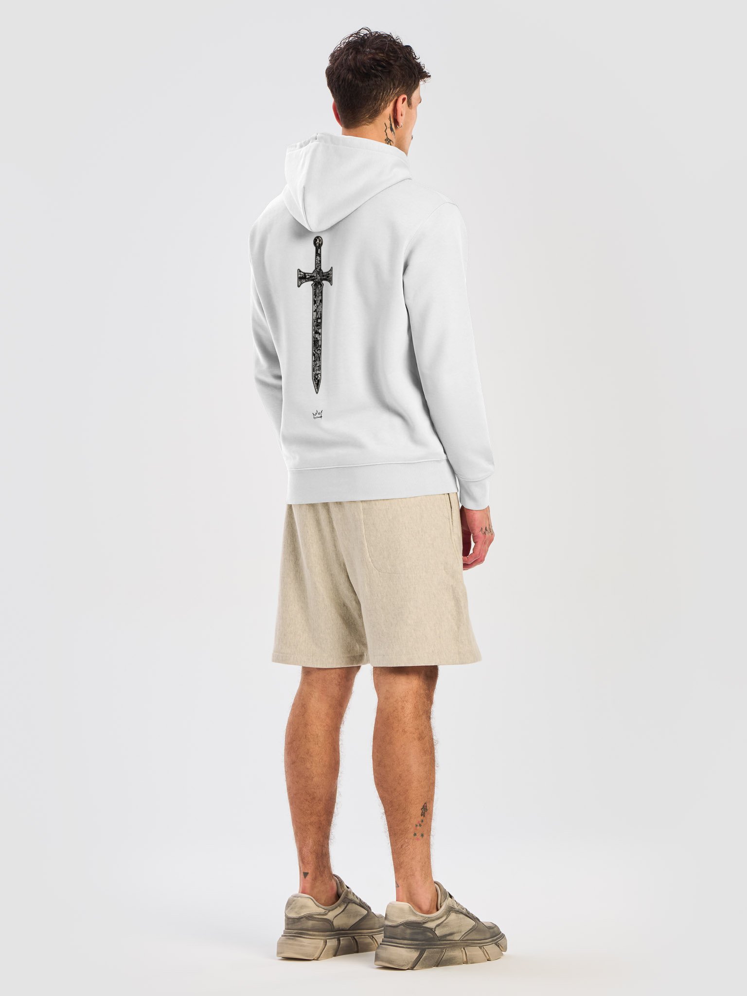 ONE KING Crusader Oakeshott Premium Street Hoodie black print product image (4)