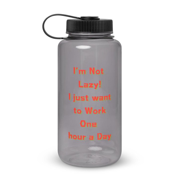 One Hour Workday Motivational Water Bottle product image (1)