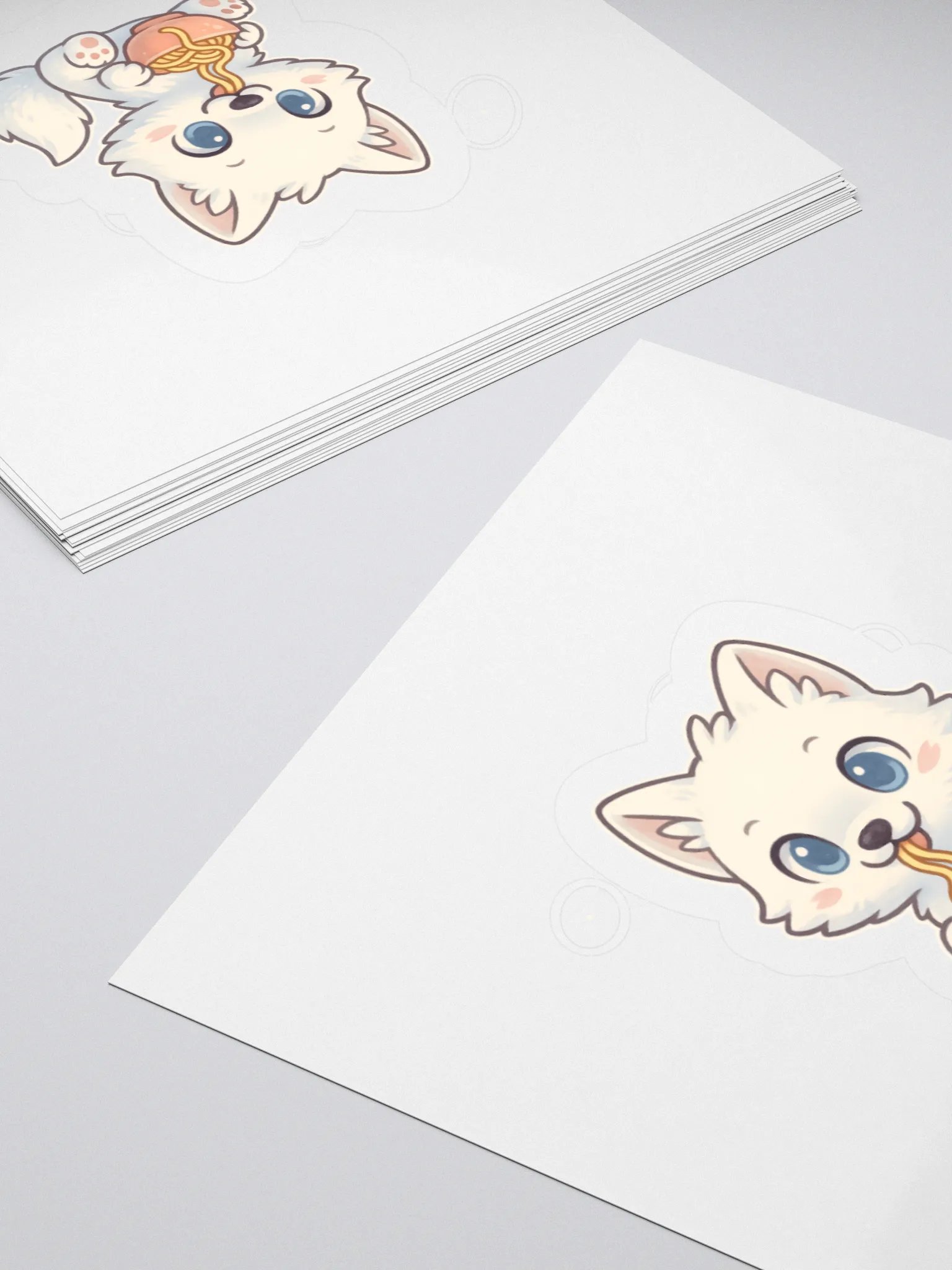 Noodle Time Arctic Fox Sticker product image (8)