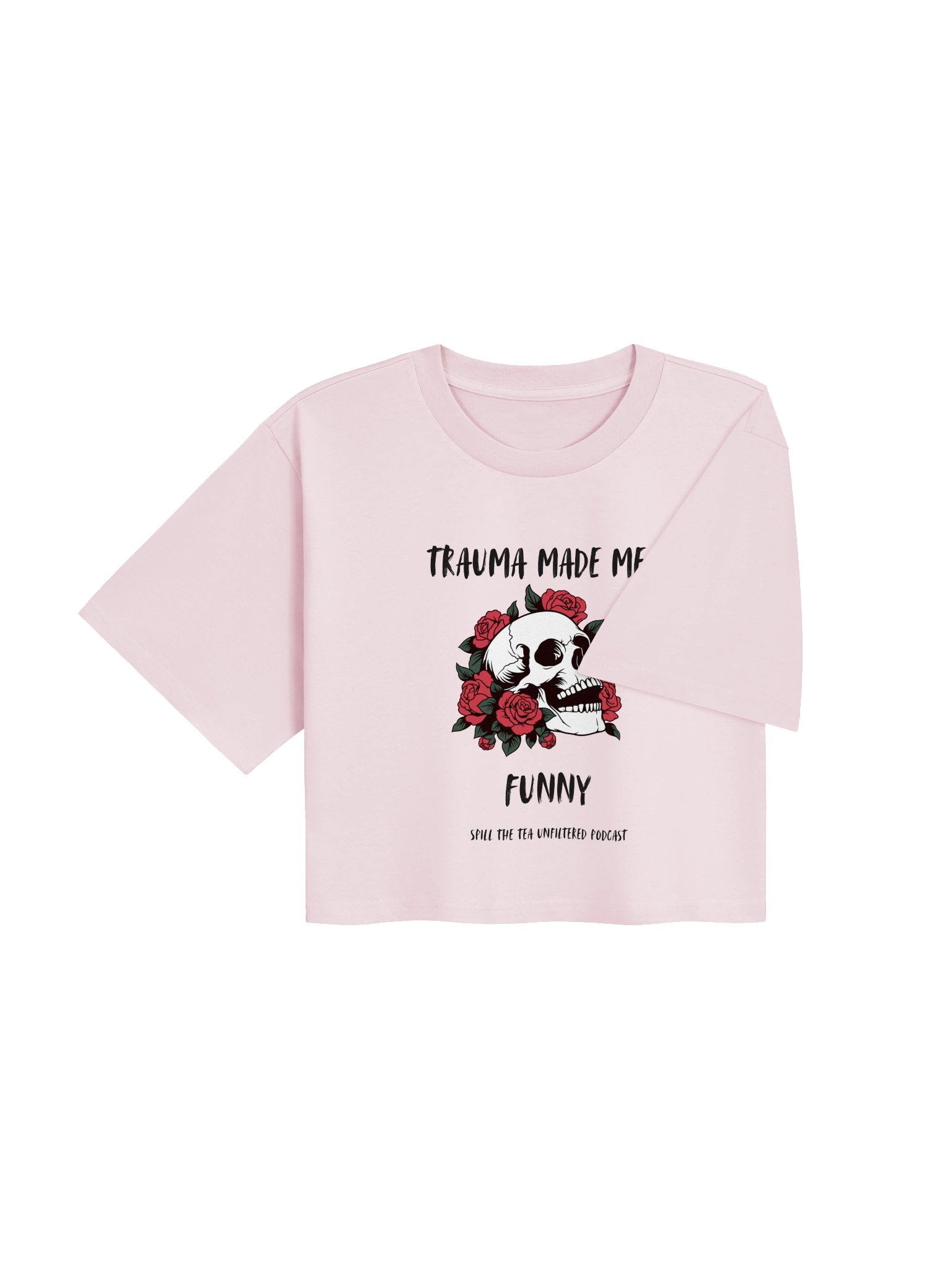 Trauma Made Me Funny Crop Tee product image (10)