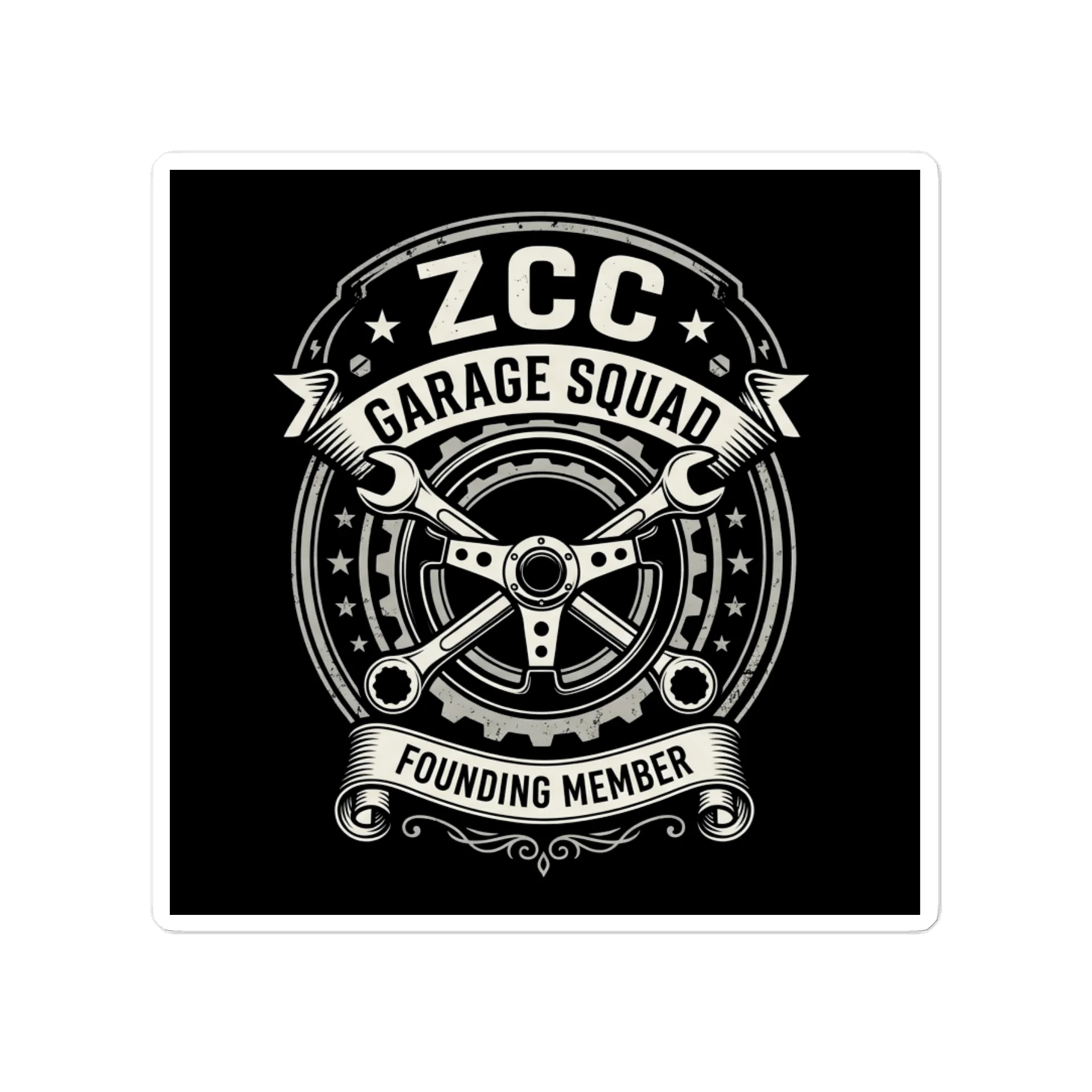 ZCC Garage Squad – Founding Member sticker product image (1)