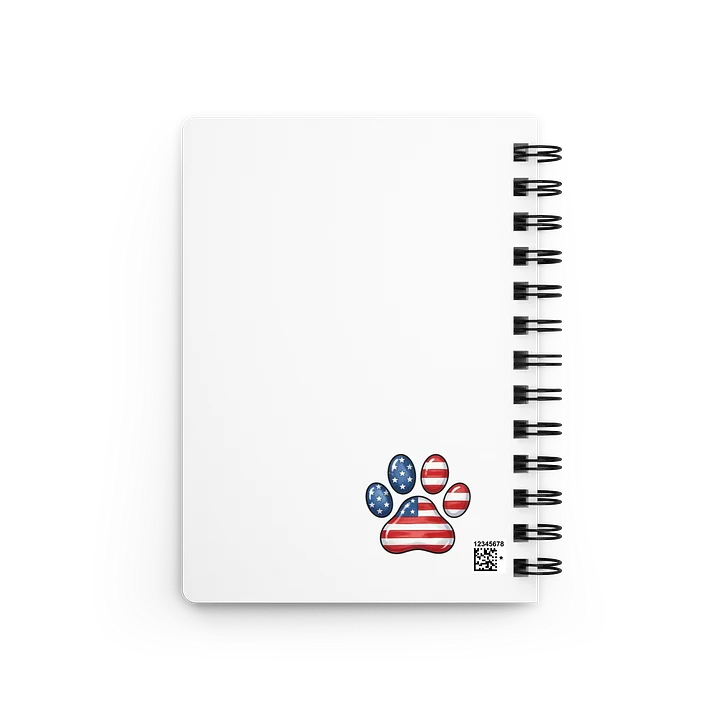 Patriotic Paw Print Spiral Journal product image (2)