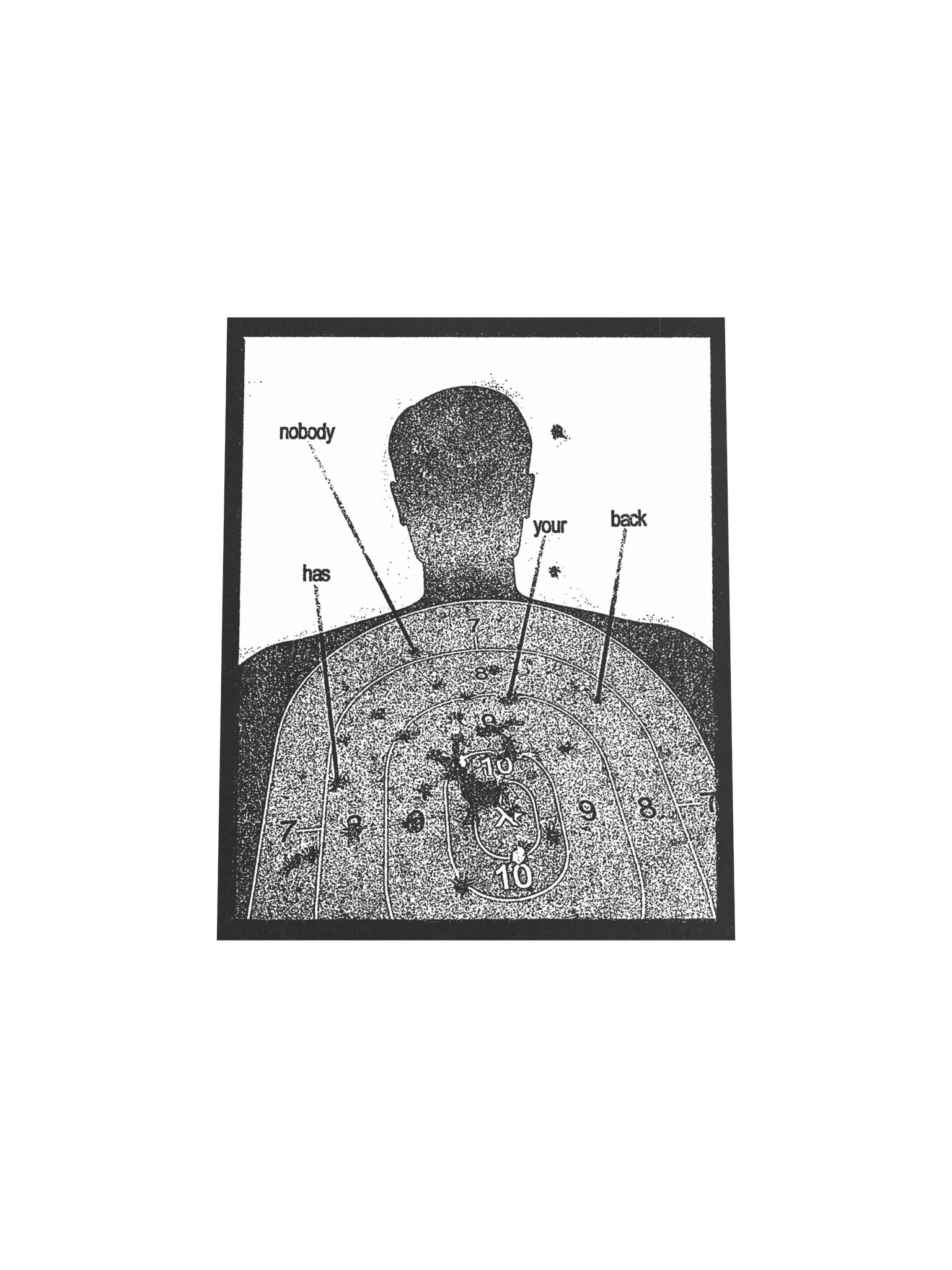 NOBODY HAS YOUR BACK POSTER product image (8)