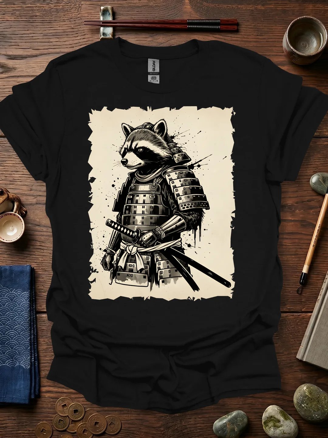 Samurai Raccoon T-Shirt product image (11)