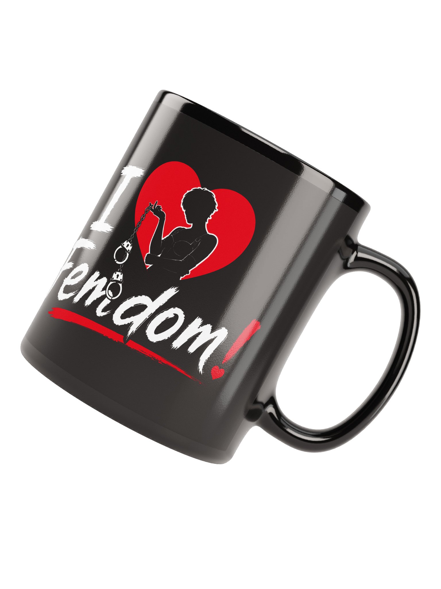 I Love Femdom! – Gothic Heart Coffee Mug product image (11)
