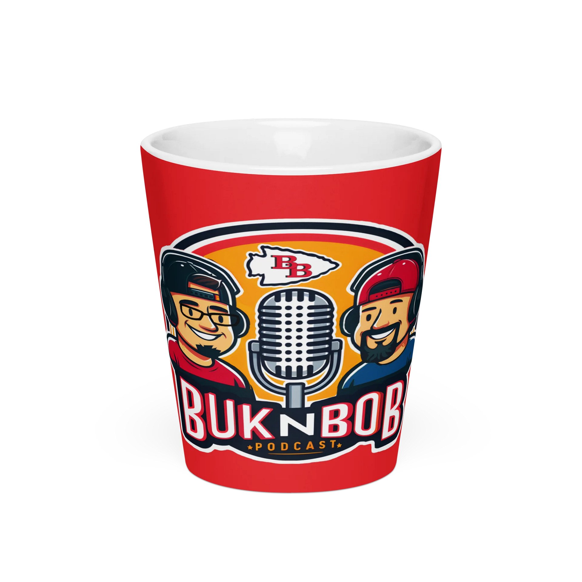 Buk N Bob Podcast Latte Mug product image (3)