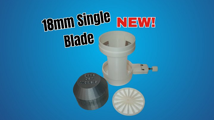 3D Printed Single Blade Soda Can Slicer (18mm blade) - 12oz Aluminum Can Cutting Tool for DIY Metal projects product image (1)