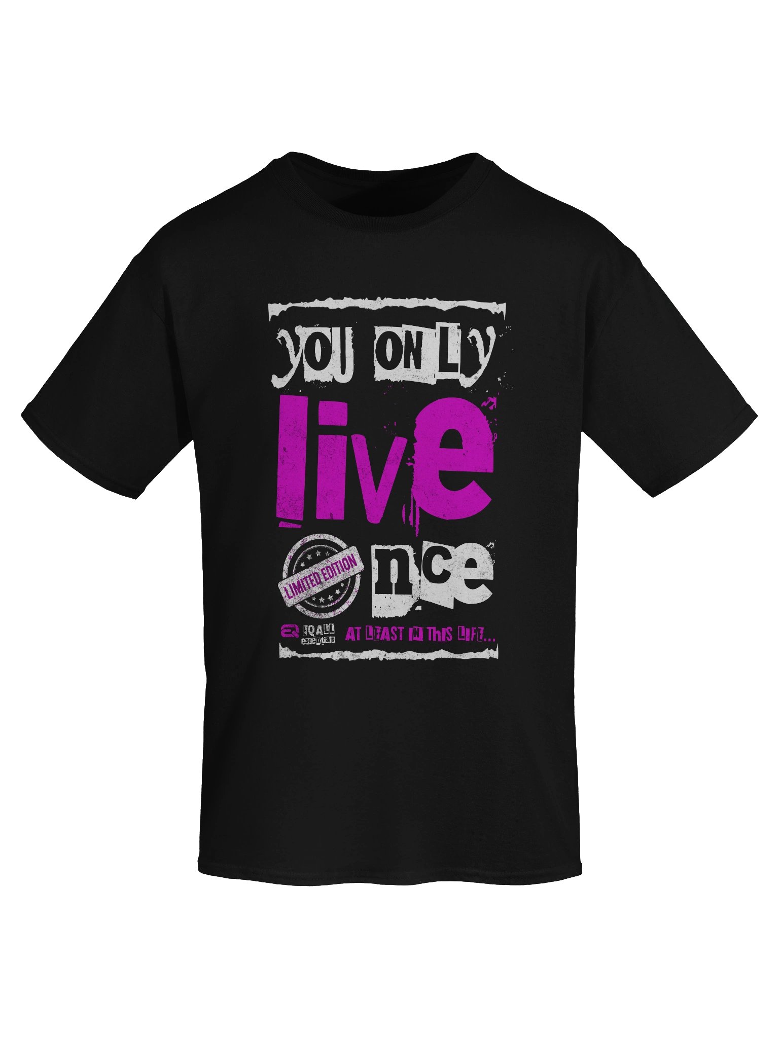 You Only Live Once! Cotton Unisex Gildan R3CVR.i by EQALL® Essentials_Cyclamen product image (7)