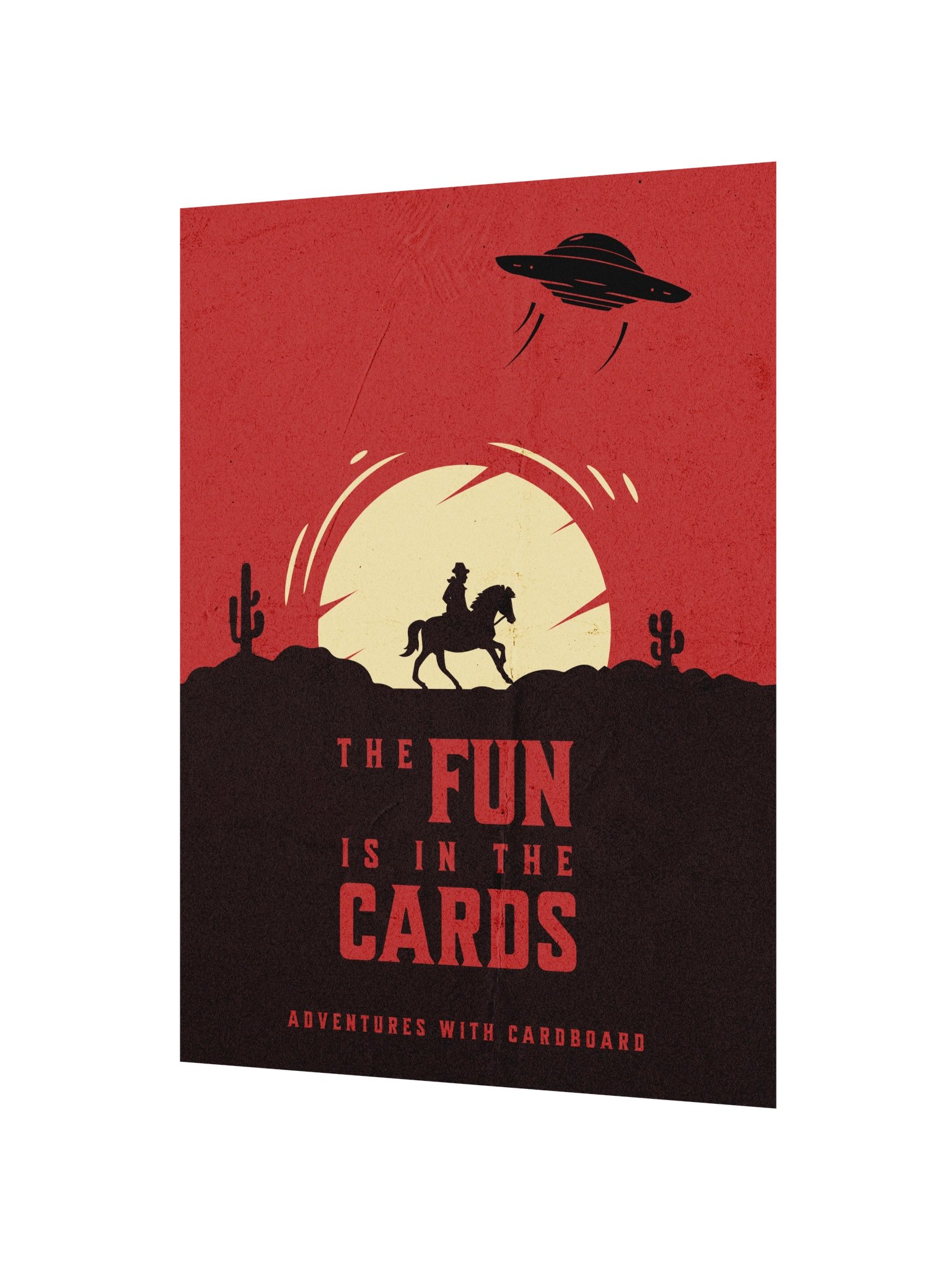 Cowboy UFO Movie Poster Board Game Room Poster - UNFRAMED product image (2)