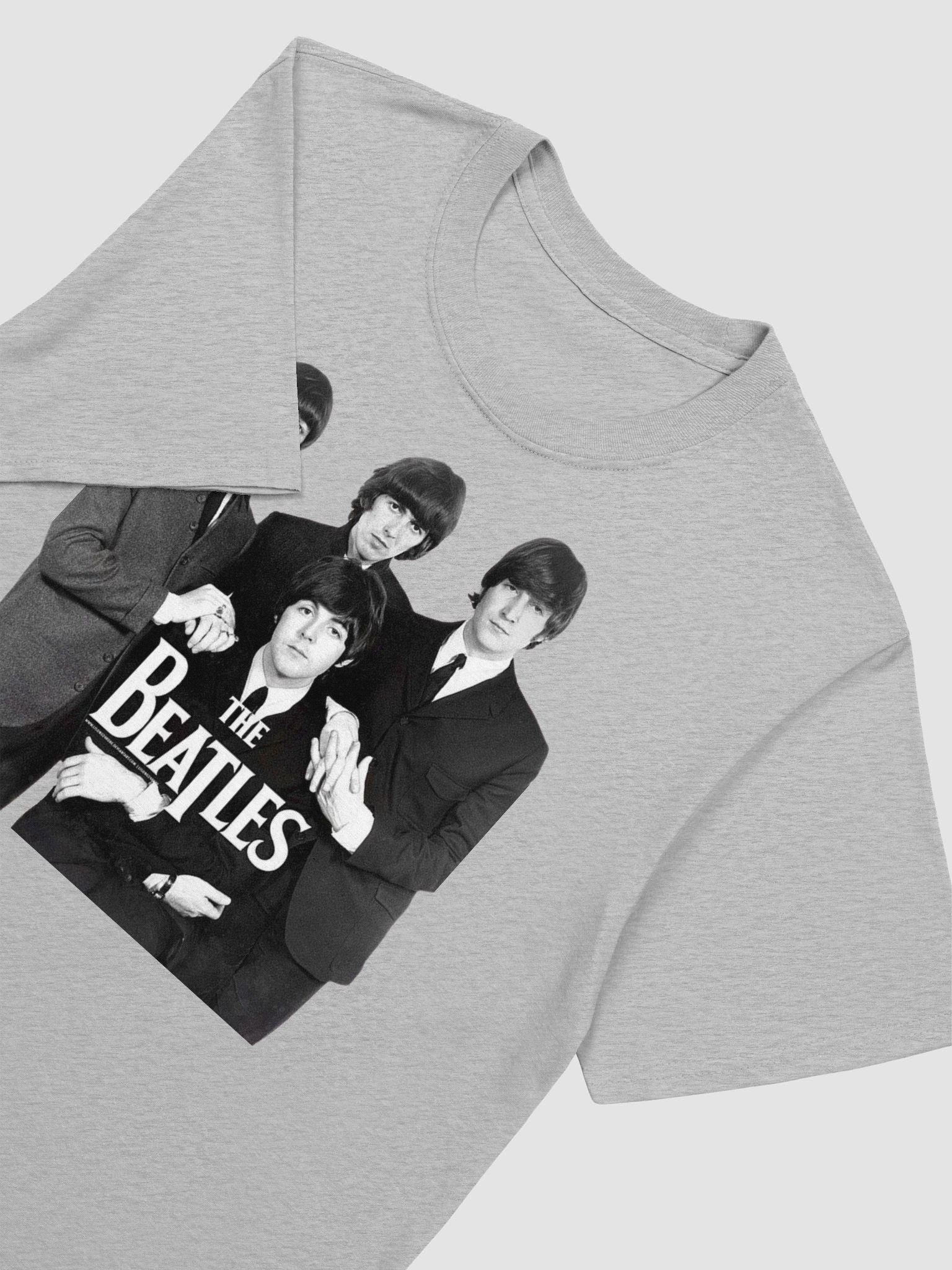 The Beatles Classic Portrait T-Shirt | Black and White Vintage Rock Band Tee product image (7)