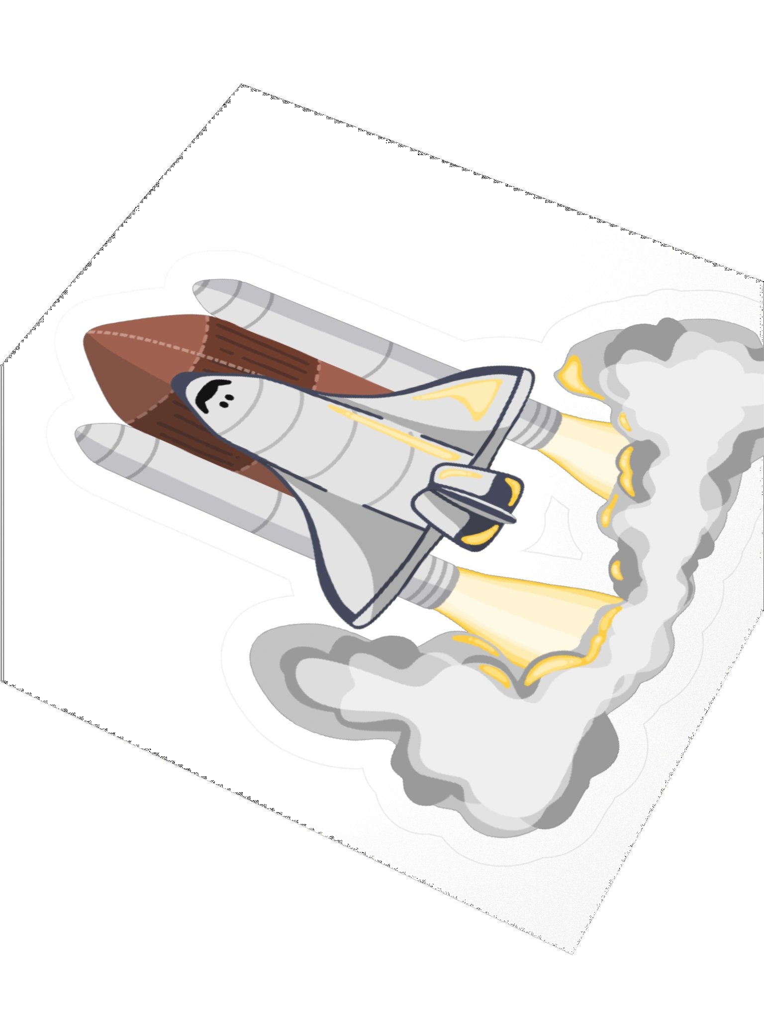 Space Launch Kiss Cut Sticker - Space Explorer Colletion product image (3)