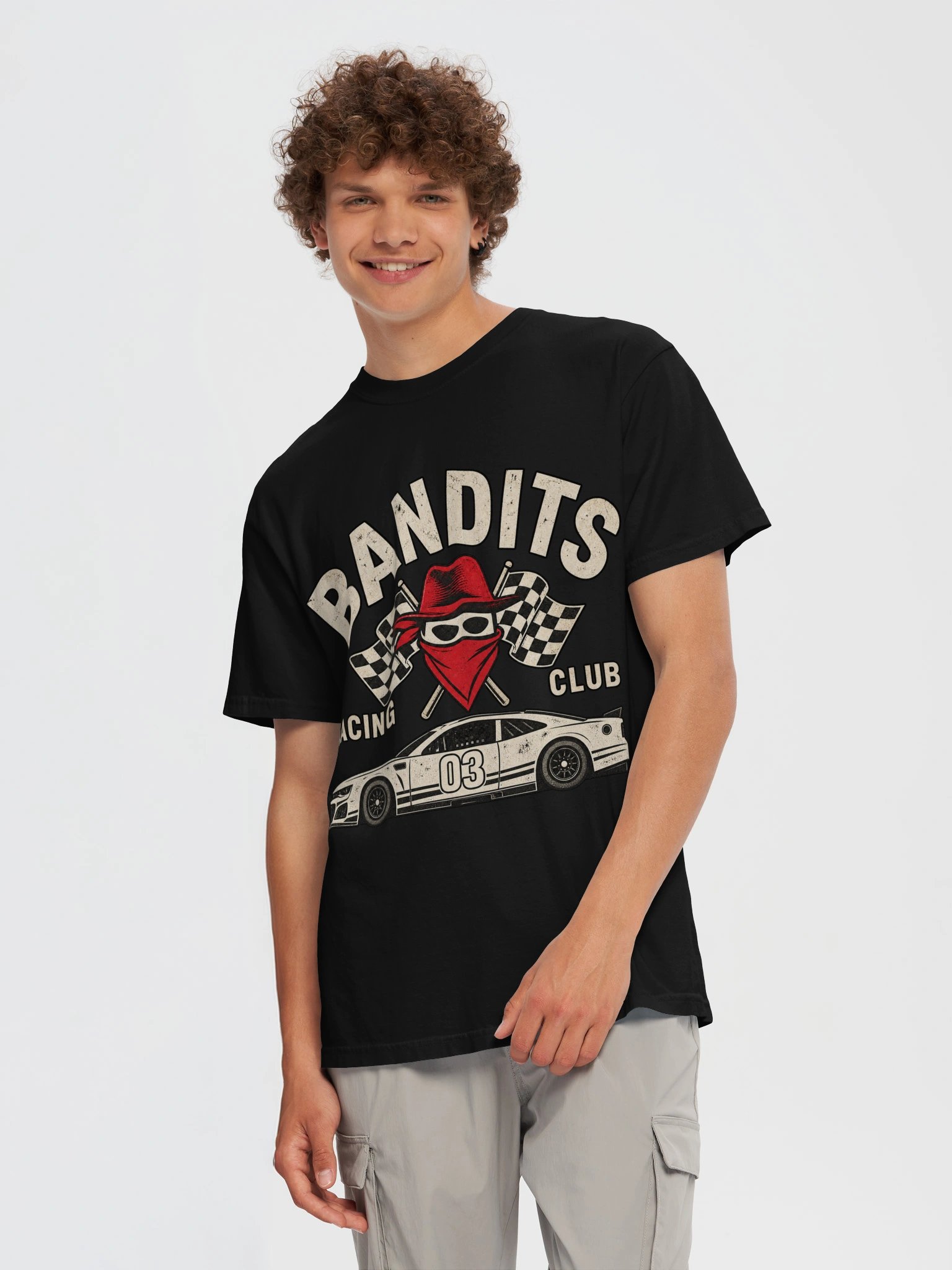 Official Bandits Racing Club No. 03 vintage stock car racing T-shirt. product image (9)