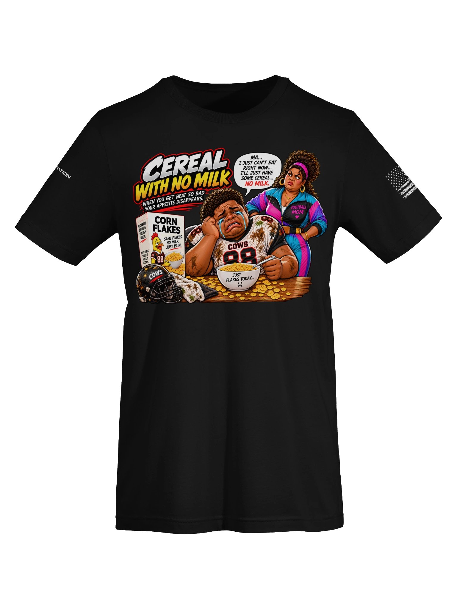 Cereal With No Milk | Youth Football Graphic Tee product image (5)