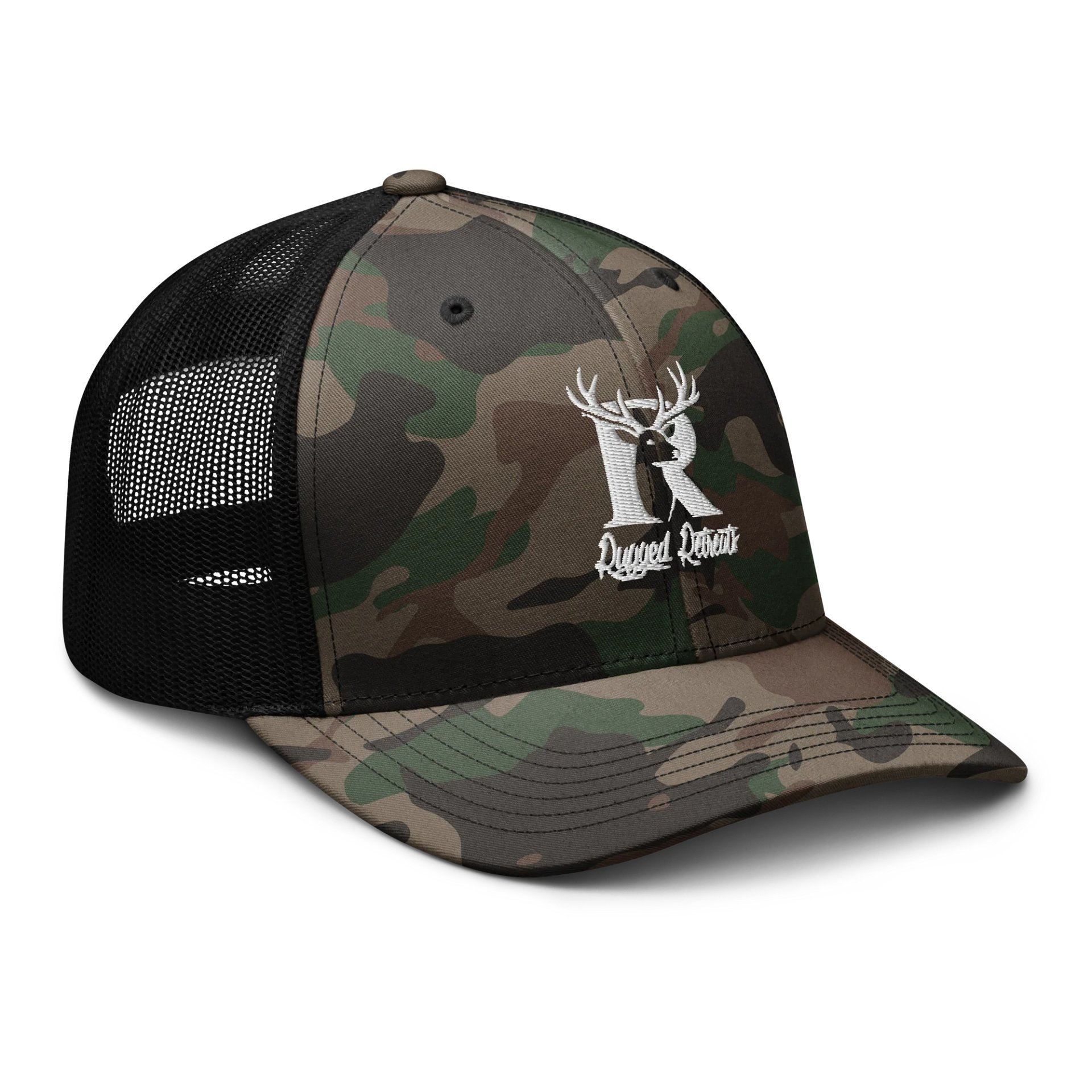 Rugged Retreats Camo Hat product image (6)