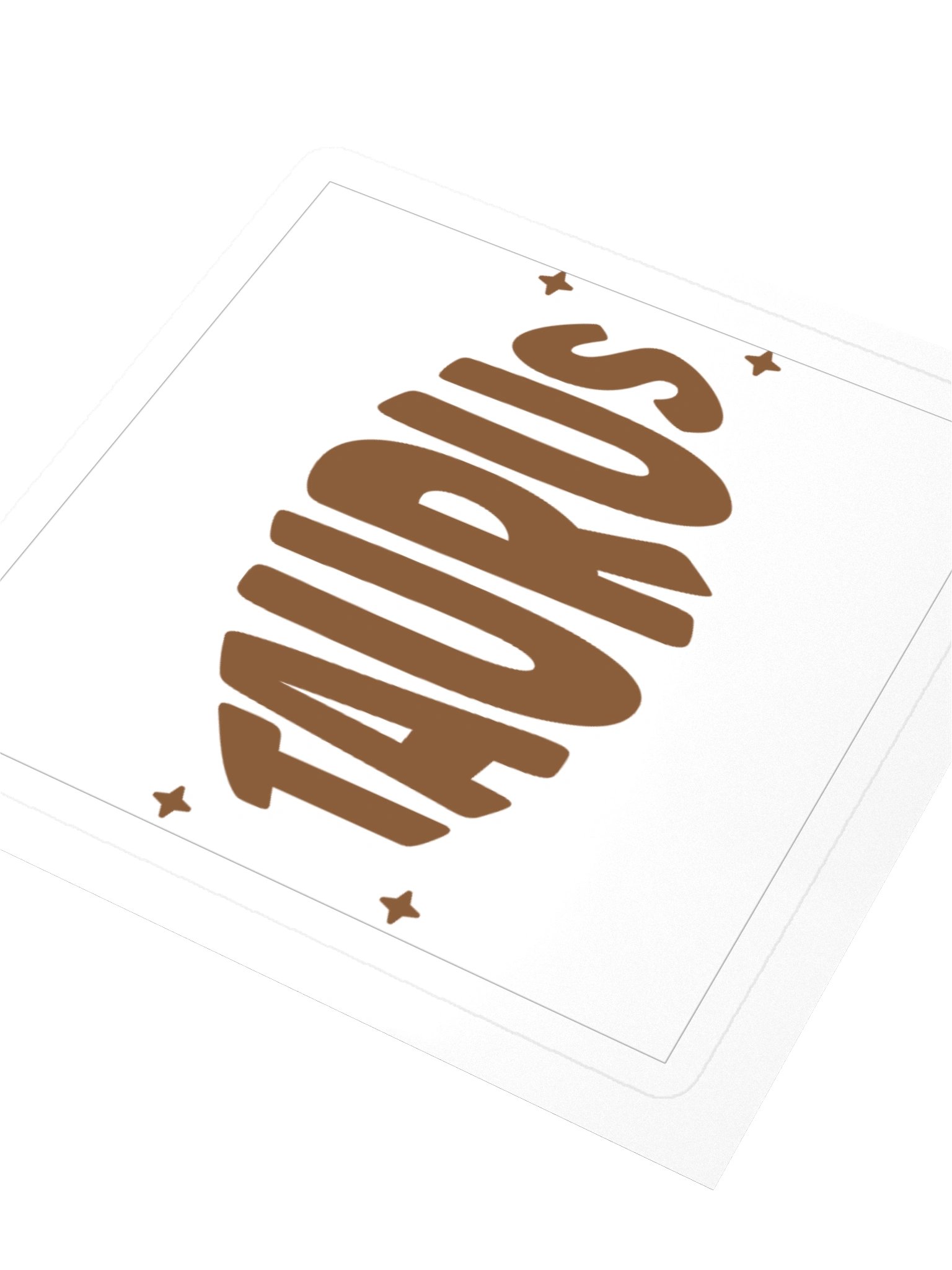 Taurus Zodiac Sticker — Bold Wordmark Design product image (3)