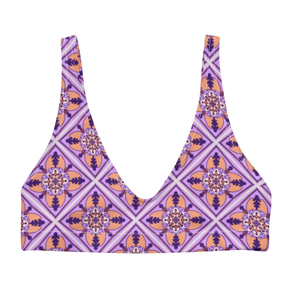 Detailed Symmetrical Pattern Padded Bikini Top product image (4)