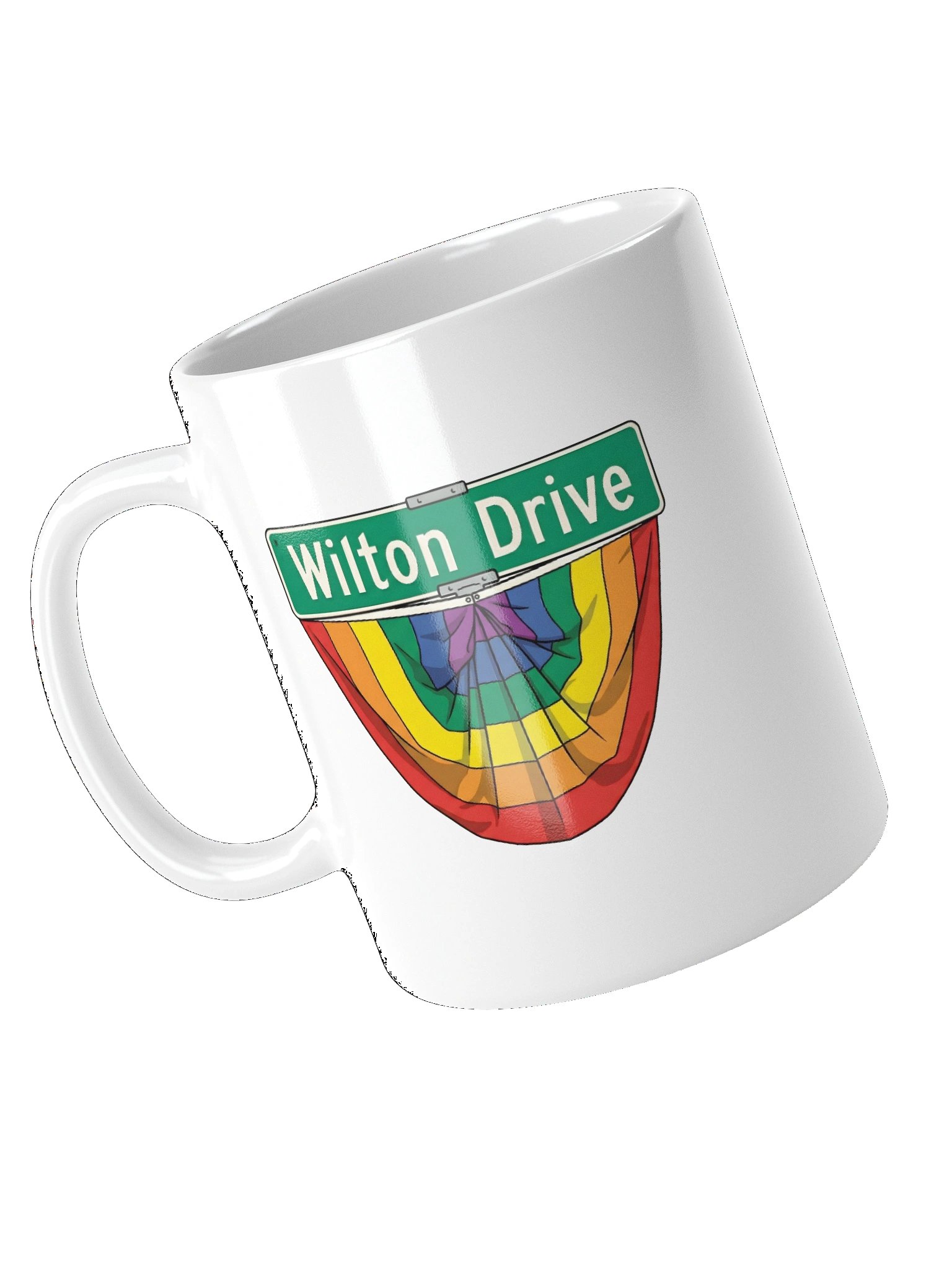Wilton Drive Rainbow Pride Street Sign Mug product image (12)