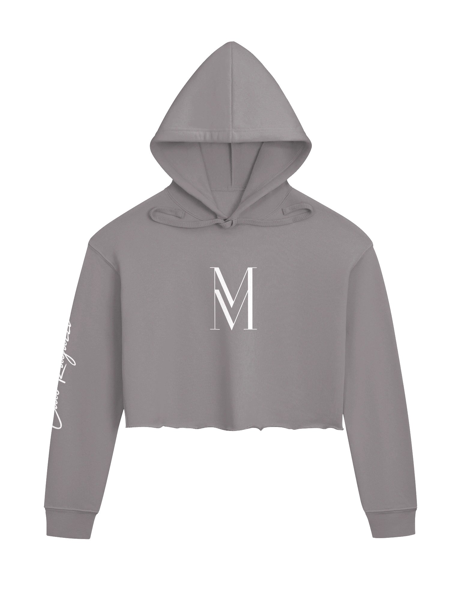 „Ciao Ragazzi“ Signature Crop Hoodie – Grey Edition product image (1)