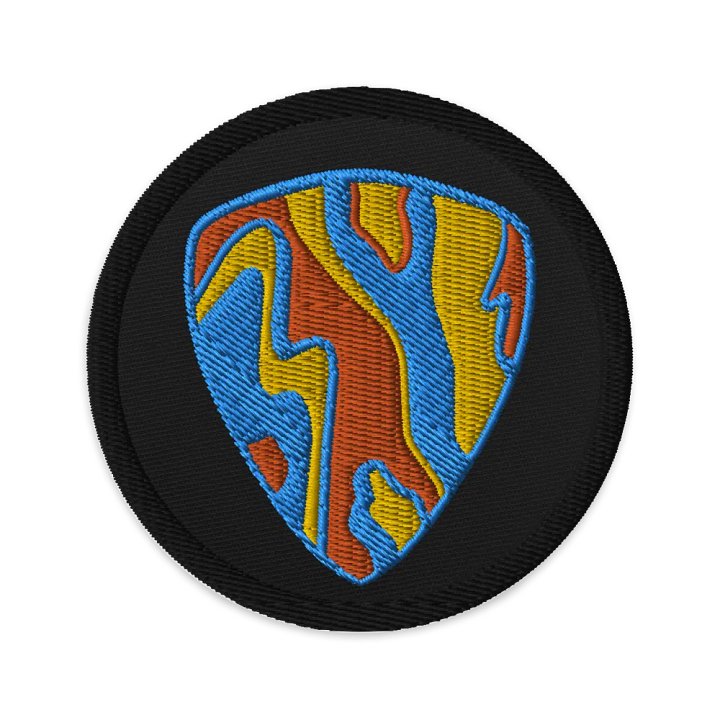 Marble Guitar Pick Embroidered Patch product image (1)