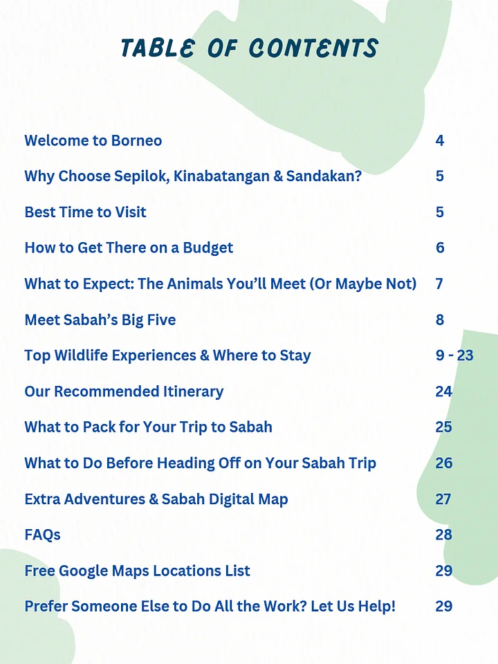 Backpacker’s Guide to Kinabatangan, Sepilok & Sandakan product image (2)