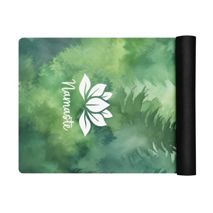 Lotus Namaste Green Forest Yoga Mat product image (1)