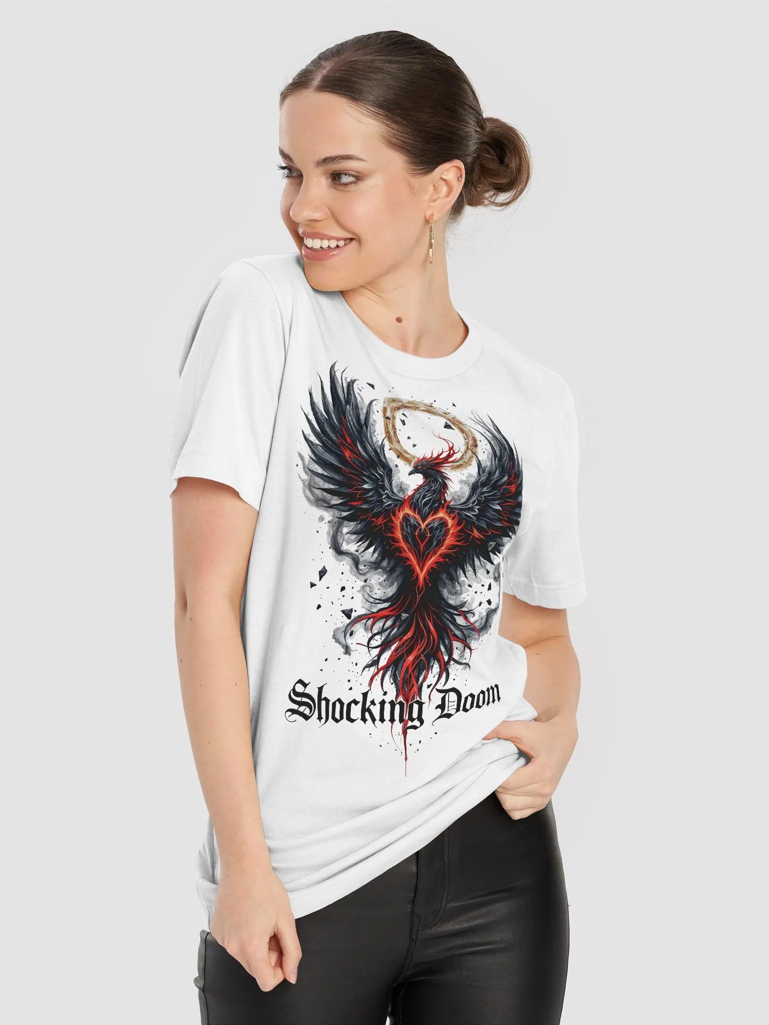 Heart of the Phoenix | Graphic T-Shirt | Mythical Graphic Tee | Soft Cotton Shirt product image (11)