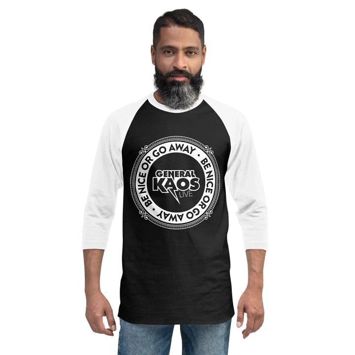 BE NICE (Baseball Tee - LIGHT LOGO) product image (1)