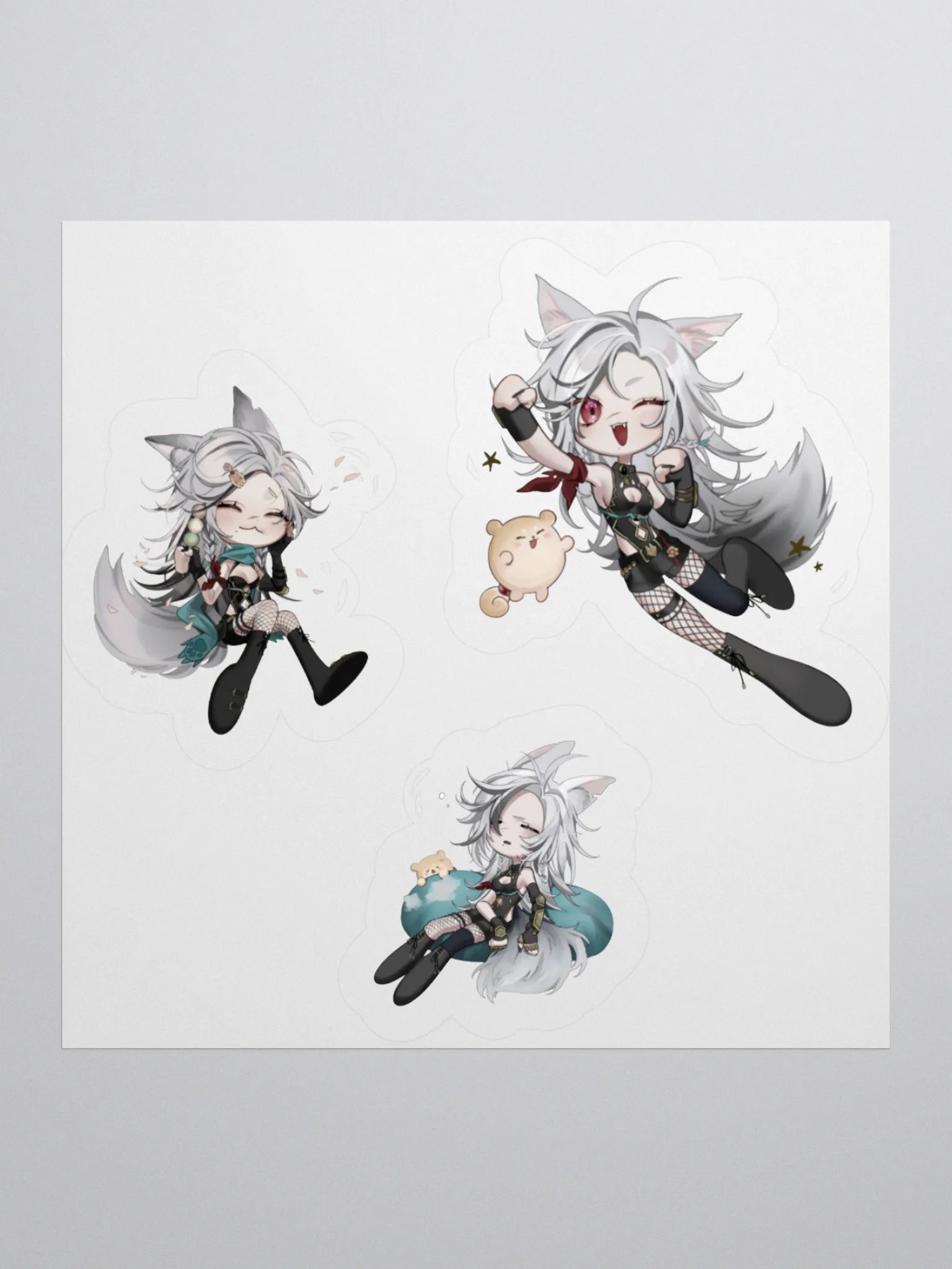 Adventurer Paws Chibi Sticker Set product image (1)