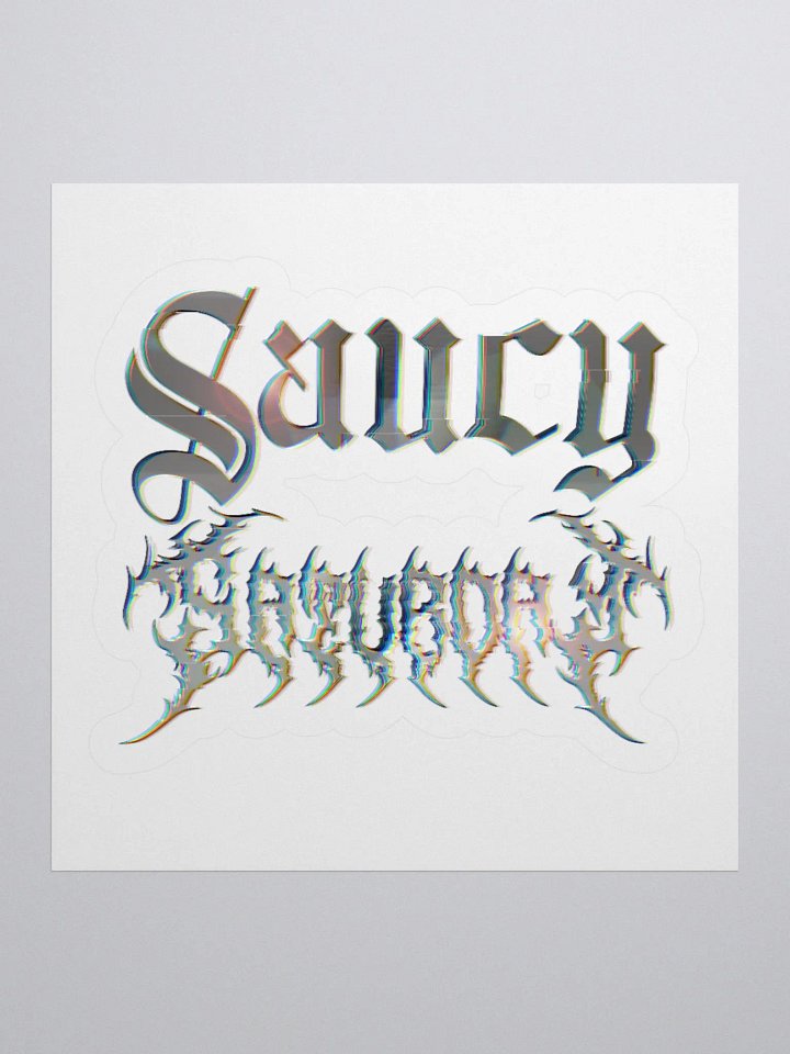 Saucy Glitch/Metal Sticker product image (1)