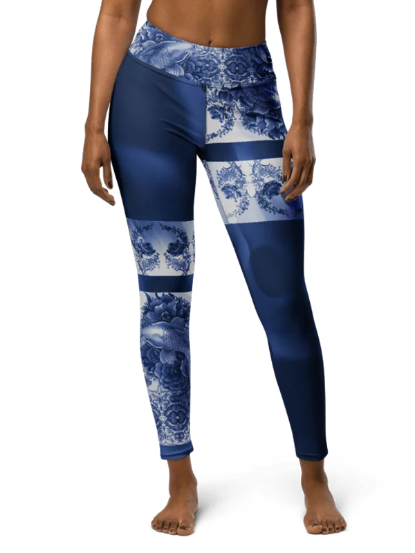 Koi and Mist-Porcelain yoga leggings product image (9)