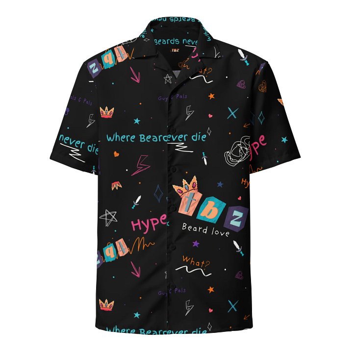 Doodle Pattern Button-Up Shirt product image (1)