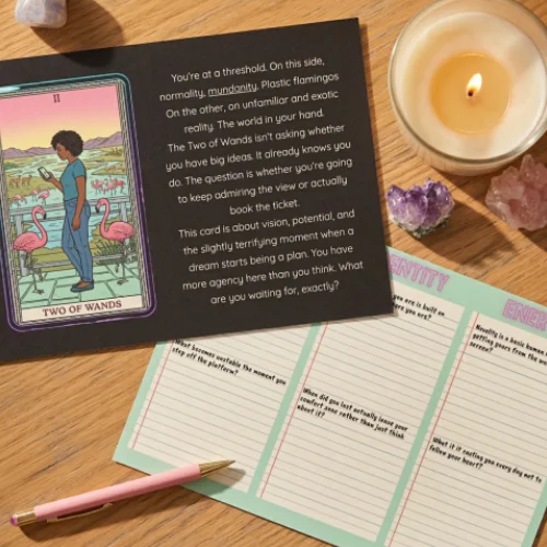 One Card Tarot Journal Page DEMO A4 product image (1)