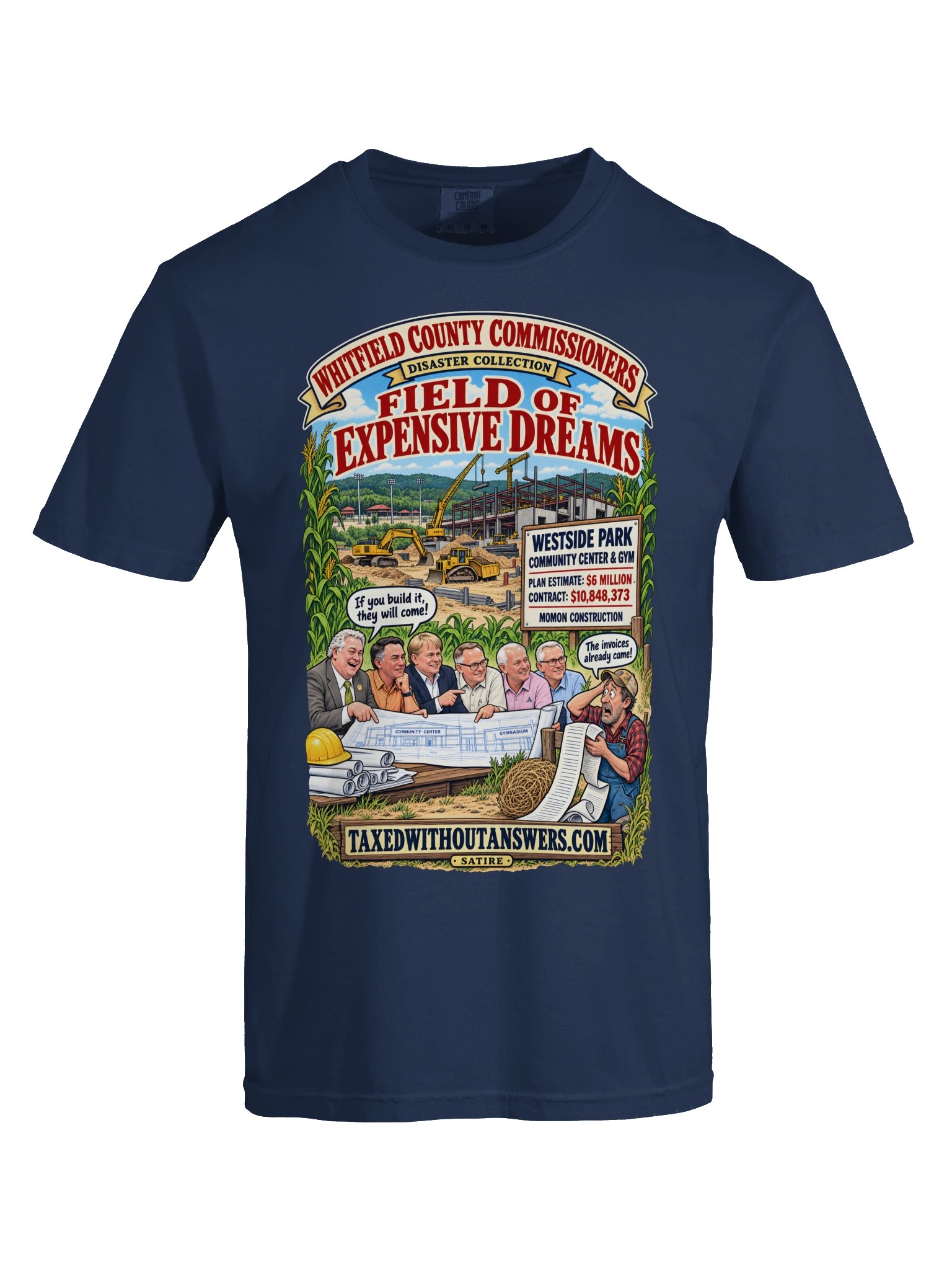 Westside Park shirt: “Field of Expensive Dreams” — Commissioners Disaster Collection product image (4)