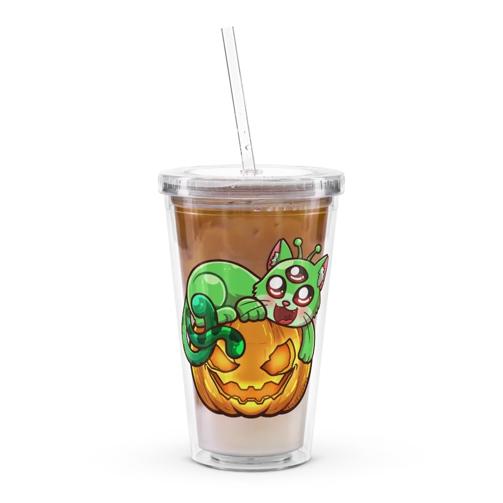 Halloween Cosmos Cat 16oz Tumbler product image (5)