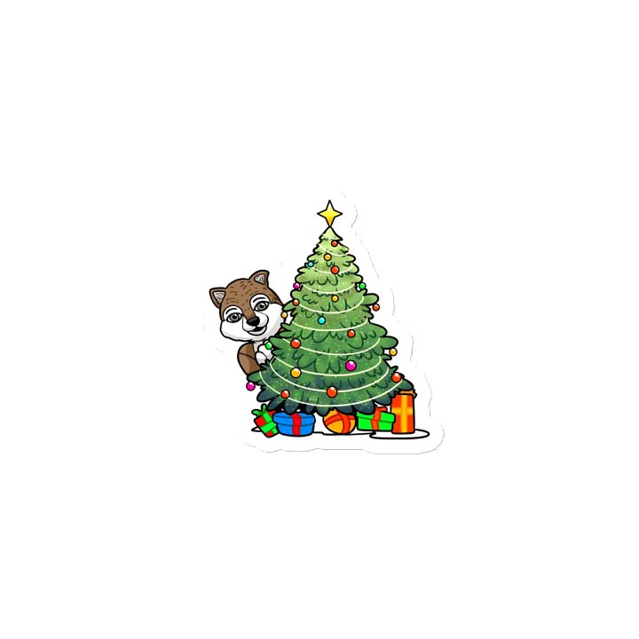 Gabriel the Wolf-Dog-Hybrid Christmas Tree Magnet product image (1)