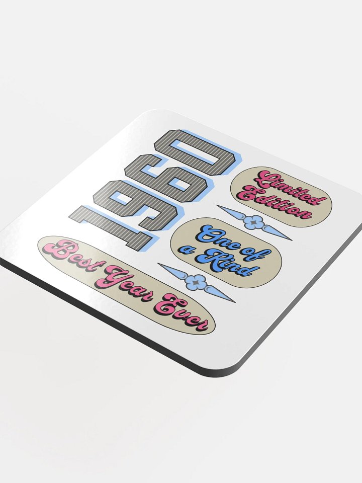 Best Year Ever 1960 Limited Edition Cork Coaster Set product image (1)