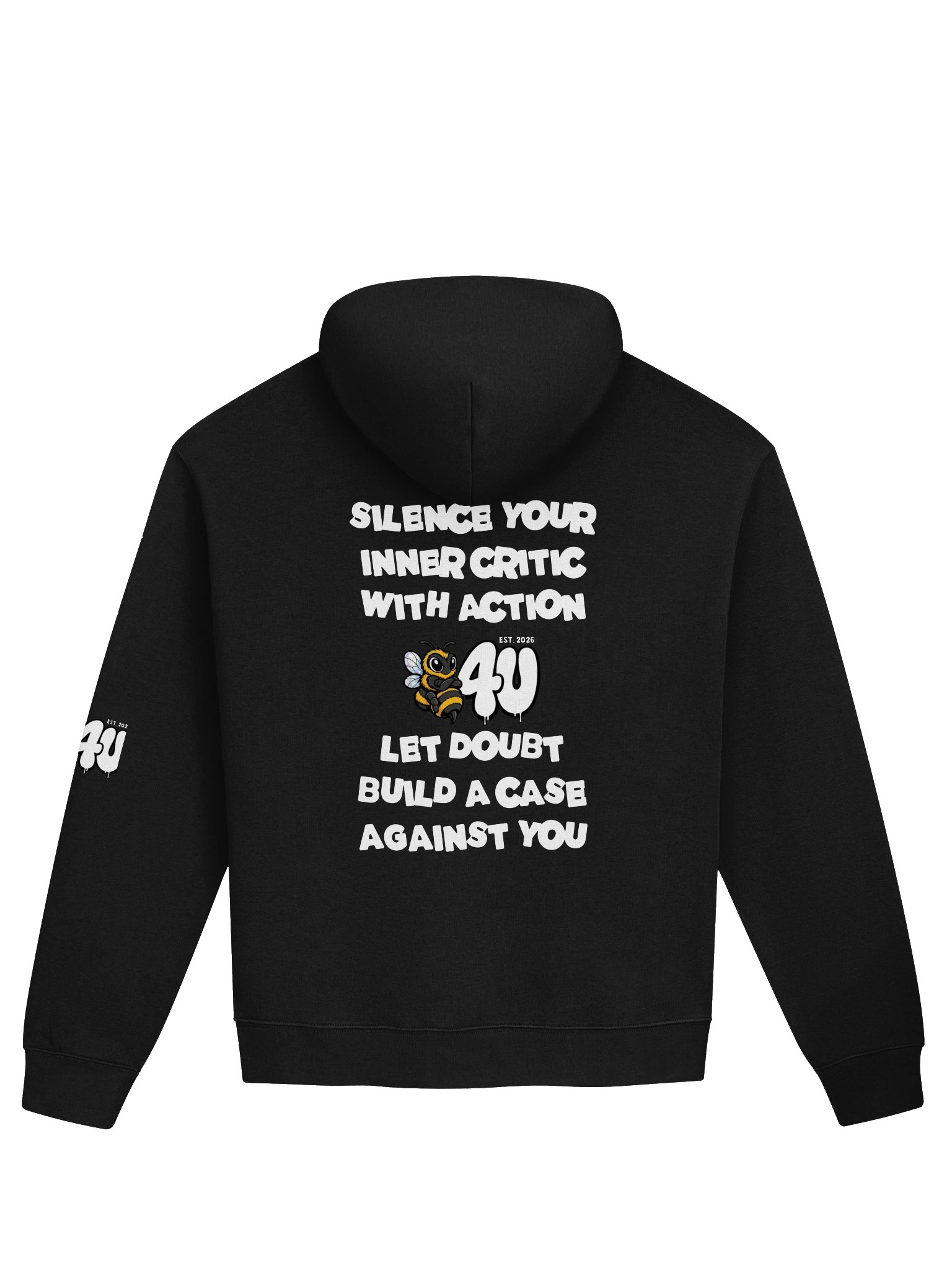 SILENCE YOUR INNER CRITIC UNISEX PREMIUM REL;AXED HOODIE product image (2)
