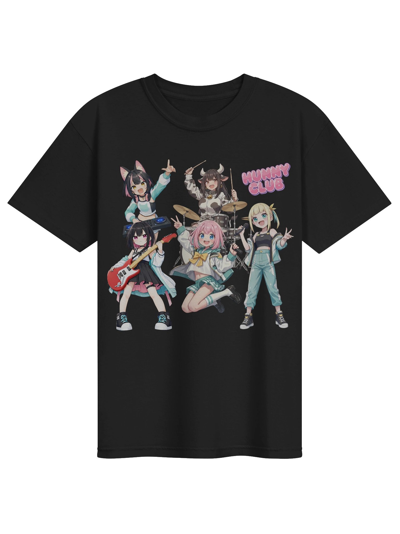 Hunny Club - Moeverse Band (Comfort Colors 1717 Garment-Dyed Heavyweight T-Shirt) product image (1)