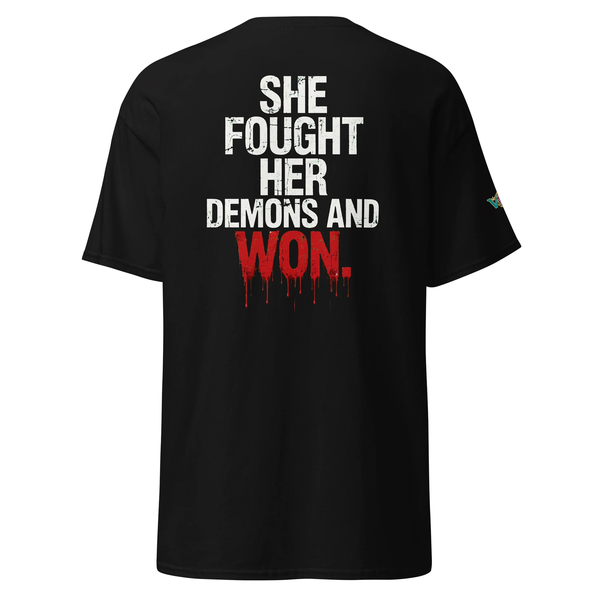 SHE FOUGHT HER DEMONS AND WON - Signature Tee product image (5)
