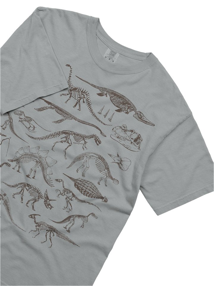 Dark Academia Dinosaur Skeleton Shirt – Vintage Fossil Bones Graphic Tee product image (2)