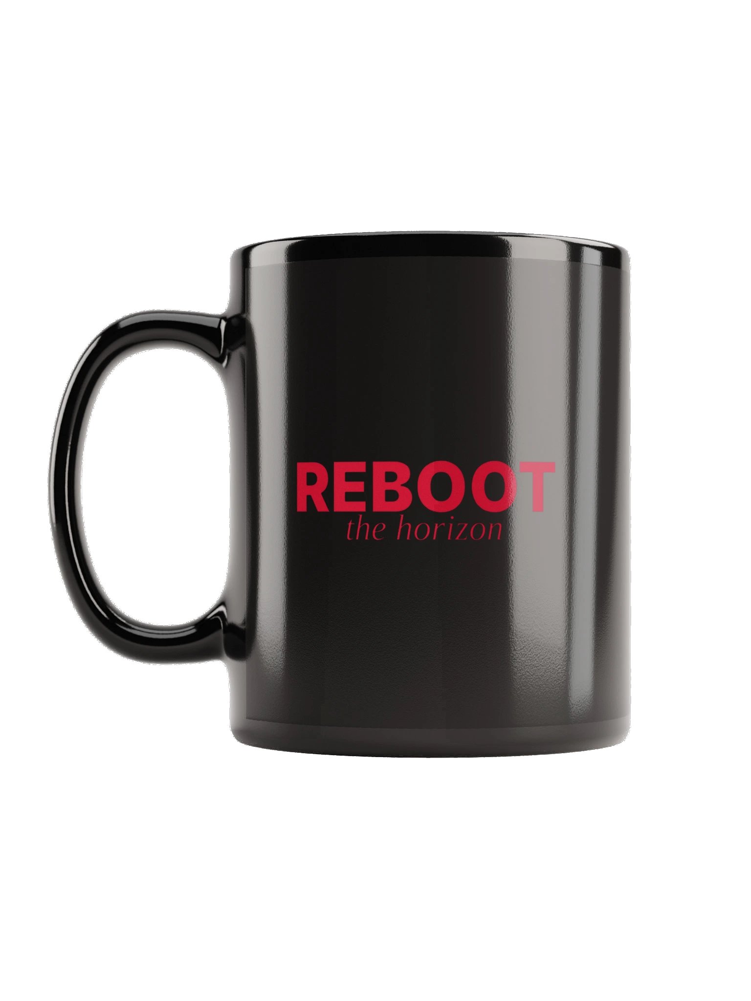 No ShopCo Reboot the Horizon Black Mug - Red product image (7)